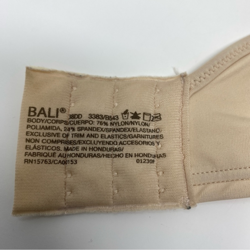 BALI Passion For Comfort Underwire Bra - Size 38DD - Picture 3 of 5